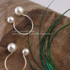Fashion Jewelry Pearl Open Ring thumbnail-2