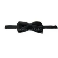 Knit Black Bow Tie For Men thumbnail-1