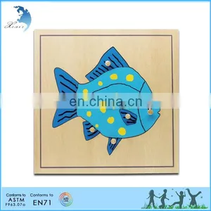 2017 New Montessori Cylinder Blocks Kindergarten Wooden Educational Teaching Aids for Kids With Best Quality thumbnail-6
