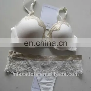 New Arrival Brassiere and G-string Sets Golden Noble Gilr Sexy Bra Trade Assurance Supplier thumbnail-1