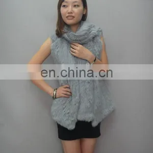 Knitting Rabbit Fur Gilet With the CHIC Style (MC-0971) thumbnail-1