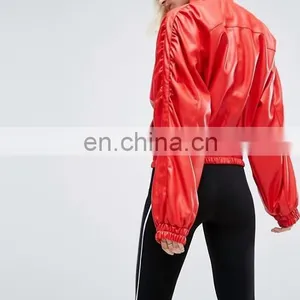 Manufacturer Price Custom Men Women Motorcycle pu Leather Jacket thumbnail-3