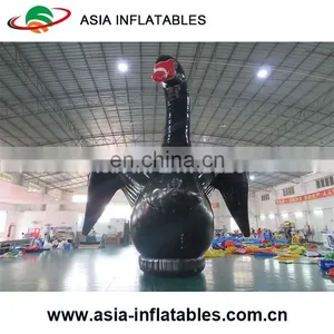 Advertising 8m High Inflatale Black Swan Model, Inflatable Swan Replica For Event thumbnail-1