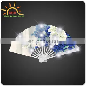 New Products 2016 Innovative Products Hand Held Folding Fans With LED Lights thumbnail-1