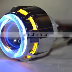 2.5" Hid Xenon Halo Projector Headlights for h1 h4 h7 With Ccfl Angel Eyes thumbnail-2