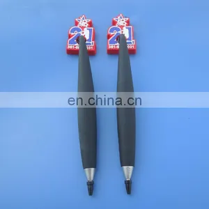 21 Baseball Company Logo Soft PVC Ball Point Pen For Promotional Gifts thumbnail-1