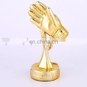 2016 New Design Gold Glove Resin Trophy Custom Wholesale thumbnail-1