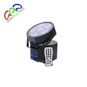 Hot Selling Ip65 Wireless Dmx Can With Low Price Brand New Battery Powered 6in1 Rgbwauv 6*18w Led Flat Par thumbnail-2