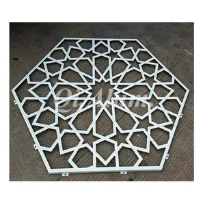 3MM Thick Laser Cutting Aluminum Perforated Screen Metal Panels Custom Facade Decoration thumbnail-4