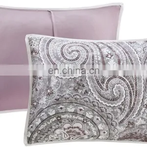 Kashmir 8 Piece Comforter Set Hypoallergenic Microfiber Lightweight All Season Paisley Print Bedding Set thumbnail-5