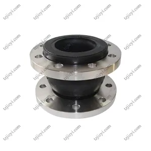 EPDM NR NBR Rubber DIN ANIS Carbon Steel Flange Type Single Sphere Rubber Expansion Joint thumbnail-2