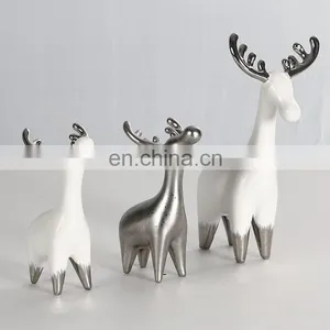 Creative Cute Ceramic Fawn Decoration Children's Desk Decoration Ornaments thumbnail-5