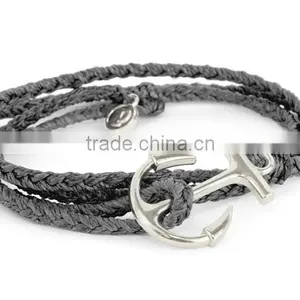 Wholesale Hot Gold Arrow Bracelet Wax Cord Braid Bracelet thumbnail-5