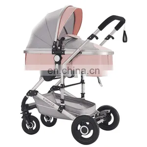 New 2018 Baby Stroller 3 In 1 For 0-3 Years Baby Prams With Removable Shopping Basket thumbnail-3
