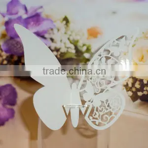 New Arrival Wedding Supplies Personalized Handmade Butterfly in Various Colors With Fast Shipment Laser Cut Escort Cards SC111 thumbnail-2