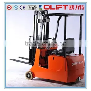 3-ponit Battery Forklift 1.5 Ton DC Electric Forklift Truck Quality Choice thumbnail-1