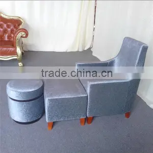 Hotel Single Sofa Chair/armchair With Ottoman With Stool thumbnail-1