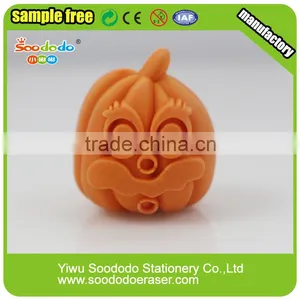 Halloween Rubber Funny Promotional Cheap Pencil Eraser thumbnail-6