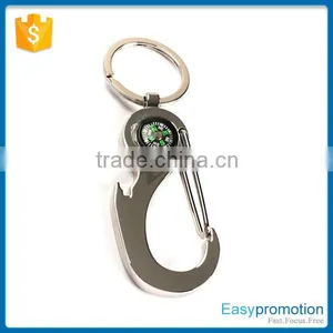 Promotional Alloy Compass Bottle Opener Keychain Wholesale thumbnail-2