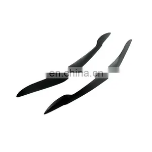 Auto Parts Modified Headlight Eyebrow for BMW X5 Black FRP Light Eyebrow E70 Wrap Angle Decorative Eyebrow Stickers 2008-2013 thumbnail-2