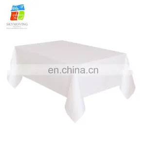 Competitive Price Good Feedback White Round Tablecloths thumbnail-1
