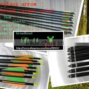 Archery Hunting Arrows Glass Fiber Arrow With Thread Point thumbnail-1