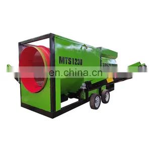Heavy Duty Compost Portable Rotary Small Gold Mobile Trommel Screen For Sale Portable Mobile Trommel Screen thumbnail-1