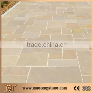 Culture Stone, Flagstone/Outdoor Slate Stepping Stones/Irregular Shaped Slate Tile, Yellow Stack Stone thumbnail-1
