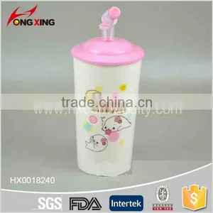 Hot Sale Kids Plastic Cup With Straw thumbnail-1