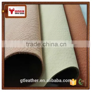 Genuine Finished Cow Split Pebble Leather for Shoe Upper thumbnail-1