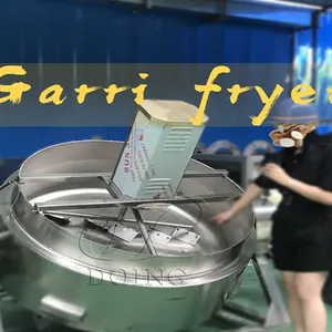 3 Types Heating Methods Garri Frying Machine Garry Processing Equipment for Yellow Garri Producing Garri Fryer Machine thumbnail-1