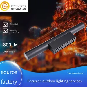 Waterproof Wall Lamp With up and Down Lighting, Led Double-headed Wall Lamp, Suitable for Exterior Wall Lighting of Villas and Courtyards, Cylindrical Wall Lamp thumbnail-1