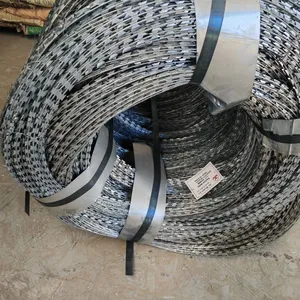 High Strength Galvanized Anti-Climb Welded Barbed Razor Wire Mesh Fence thumbnail-1