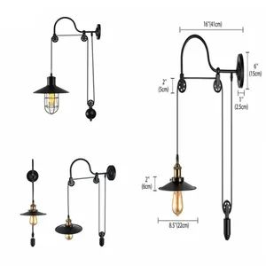Iron Retro Wall Sconce Industrial Vintage Wall Lamp Lights thumbnail-1