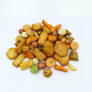 Factory Supply Assorted Baked Rice Cracker & Seasoned Peanut Mix, Multi Shape Savory Mixed Snack Blend, Custom Flavor thumbnail-2