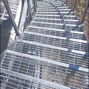 Hot Dipped Galvanized Platform Grating Heavy Load Welded Steel Bar Grating for Industrial Walkway thumbnail-1