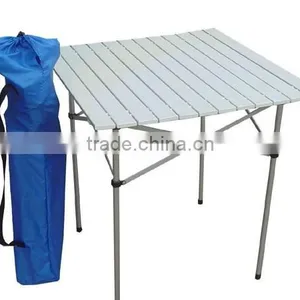 Heavy Duty Silver Aluminium Foldable Camping Table thumbnail-4