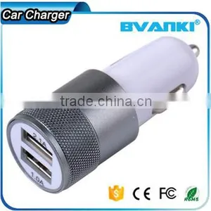 2016 New Wholesale With High Quality IC Protecting Vehicle Automobile DC Adapter 2 USB Car Charger Bulk Buy From China thumbnail-3