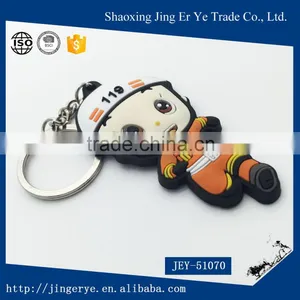 Cartoon Fireman ABS Keychain thumbnail-3