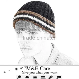 Guangjia Promotional Wholesale Cheap Hand Made Knitted Wool Hat thumbnail-1