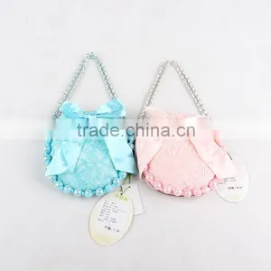 2015 Fast Shipment Sling Bag Baby Girls Coin Purse Girl Lace Pearls Princess Handbag thumbnail-1