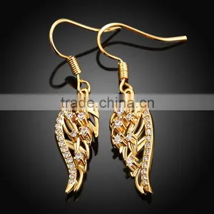 2015 New Fashion Design Fish Shape Dubai Gold Jewelry Earrings thumbnail-5