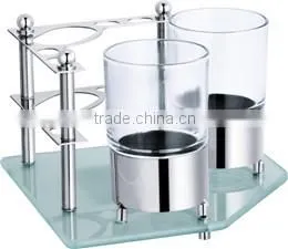 Polish Stainless Steel Table Toothbrush Holder thumbnail-1