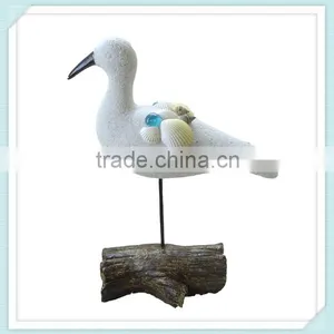 Polyresin Seagull With Shells Wing Crafts for Home Decor thumbnail-1