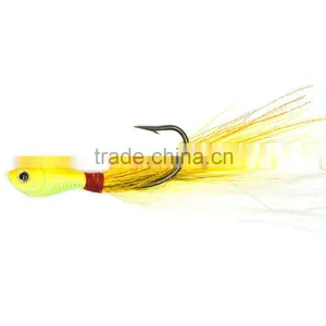 20 Piece High Quality CFF002 China Wholesale Fishing Lures/ Fish Bucktail Jig/ Bucktail Jig With Hook thumbnail-6
