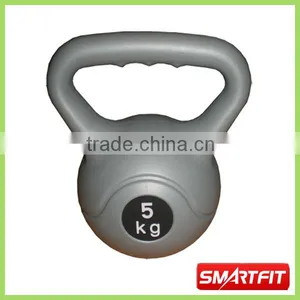 5 kg Cement Kettle Bell With PVC Coat High Quality OEM Adjustable Customized Kettlebell thumbnail-1