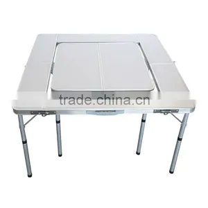 Aluminium Korean Barbecue Table Camping BBQ Table thumbnail-1