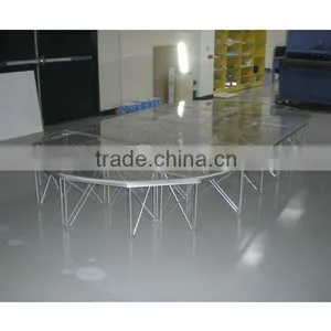 Outdoor Event Plexiglass/ Acrylic Wedding Stage With Collapsable Risers Quality Choice thumbnail-2