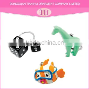 Rubber Resin Material Fish Key Chain,metal Resin Fish Shaped Keychain,OEM Custom Smart Fish Keychain thumbnail-1