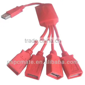 HIGH SPEED 4 PORT USB 2.0 MULTI HUB SPLITTER PC LAPTOP thumbnail-1